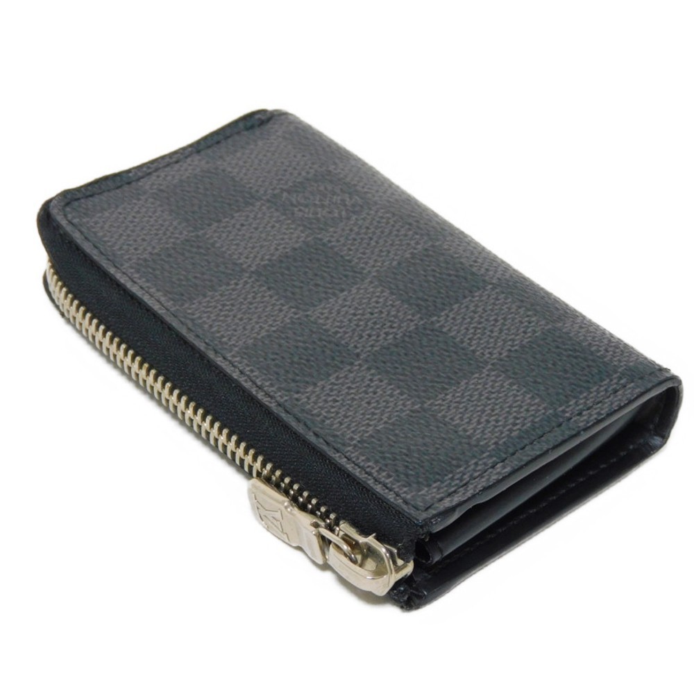 Louis Vuitton Key Case Car Case Coin Black Leather - Picture 4 of 16